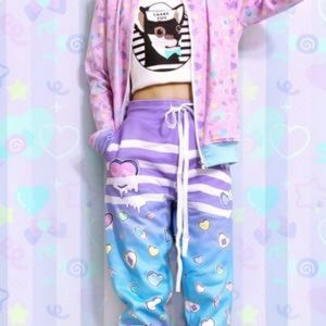 Broken hearts - Unisex jogger pants Pastel Kawaii